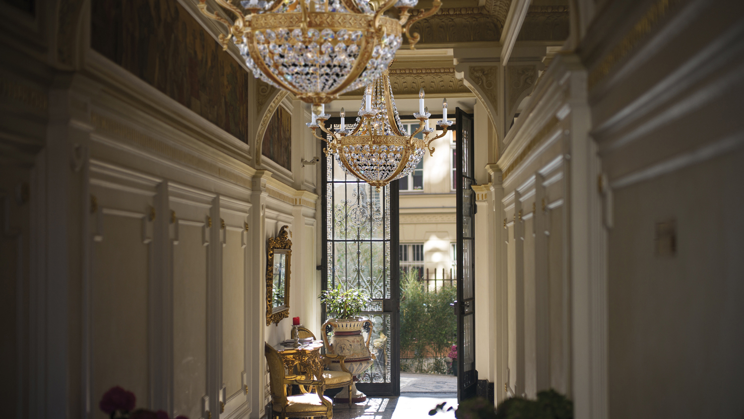 gold crystal chandelier, luxury chandelier